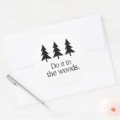 DOE HET IN DE BOS 2 RONDE STICKER (Envelop)