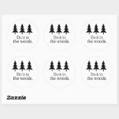 DOE HET IN DE BOS 2 RONDE STICKER (Vel)