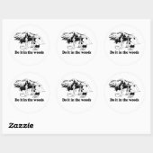 DOE HET IN DE BOS 3 RONDE STICKER (Vel)