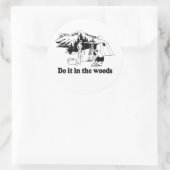 DOE HET IN DE BOS 3 RONDE STICKER (Tas)