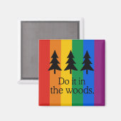 DOE HET IN DE BOSSEN MAGNEET (Voorkant / Achterkant)