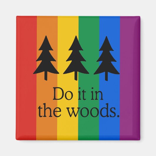 DOE HET IN DE BOSSEN MAGNEET (Voorkant)