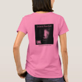 Doe het in de naam Love - Roze LS Dames T-shirt (Achterkant)