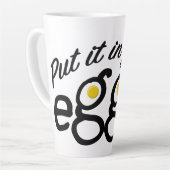 Doe het in je eieren Latte Mok 17 oz. (Linkerhoek)