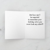 Doe het! Je verjaardag vergeten! Kaart (Binnen)