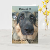 Doe het! Je verjaardag vergeten! Kaart (Gele Bloem)