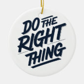 Doe het juiste 1 keramisch ornament (Voorkant)