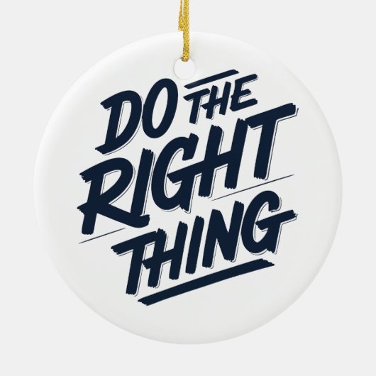 Doe het juiste 1 keramisch ornament (Achterkant)