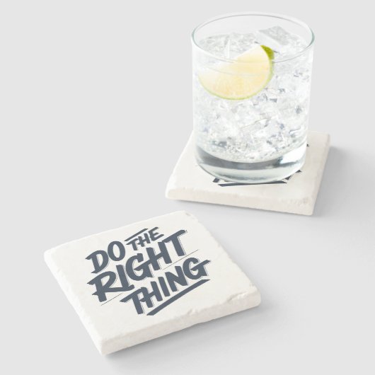 Doe het juiste 1 stenen onderzetter (Zijkant)