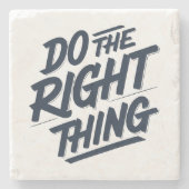 Doe het juiste 1 stenen onderzetter (Voorkant)