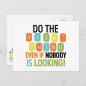 Doe het juiste briefkaart (Voorkant / Achterkant)