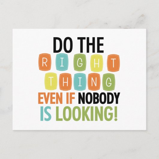 Doe het juiste briefkaart (Voorkant)