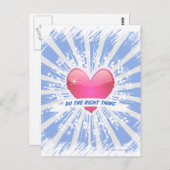 Doe het juiste ding briefkaart (Voorkant / Achterkant)