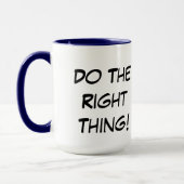 Doe het juiste ding! Go Vegan Ringer Mok (Links)