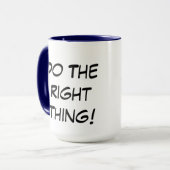 Doe het juiste ding! Go Vegan Ringer Mok (Voorkant links)