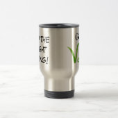 Doe het juiste ding! Go Vegan Silver Travel Mug Reisbeker (Center)