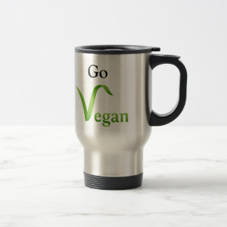 Doe het juiste ding! Go Vegan Silver Travel Mug Reisbeker