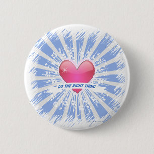 Doe het juiste ding ronde button 5,7 cm