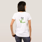 Doe het juiste dingetje met Vegan Woman shirt (2 z (Achterkant volledig)