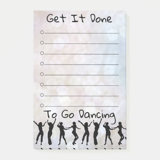 Doe het maar door Disco DansN-notities Post-it® Notes (Voorkant)