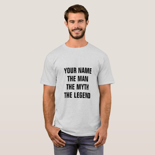 DOE HET MAN AAN DE MYTH DE LEGEND T-SHIRT (Voorkant volledig)
