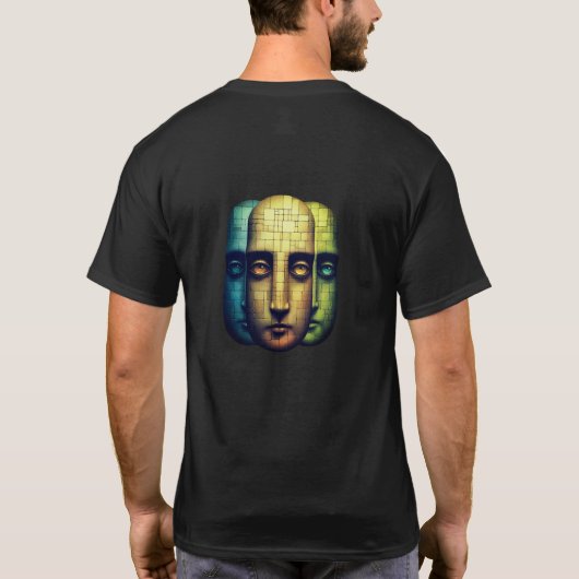 Doe het masker af, wees jezelf. t-shirt (Achterkant)