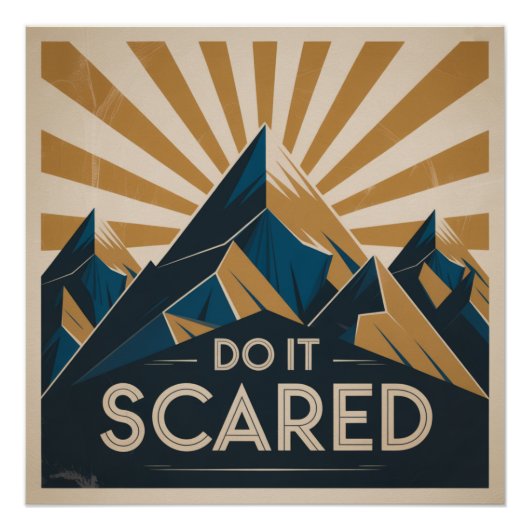 Doe het met angst perfect poster (Voorkant)