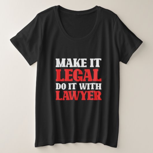 Doe het met de advocaat grote maat t-shirt (Design voorkant)