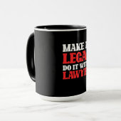 Doe het met de advocaat mok (Voorkant links)