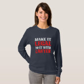 Doe het met de advocaat t-shirt (Voorkant volledig)
