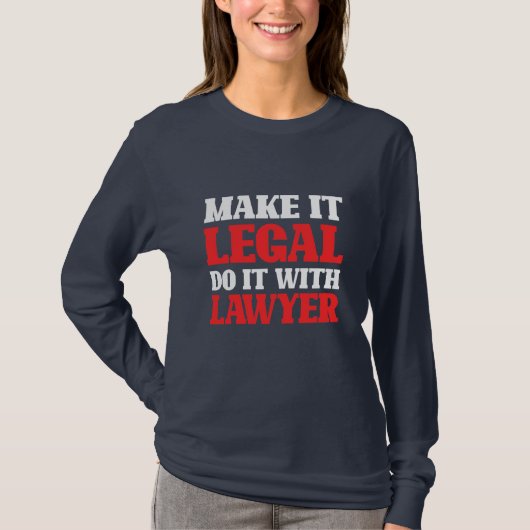 Doe het met de advocaat t-shirt (Voorkant)