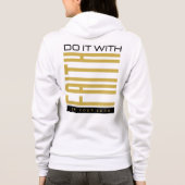 Doe het met geloof Bijbelse vrouwen full-zip Hoodie (Achterkant)