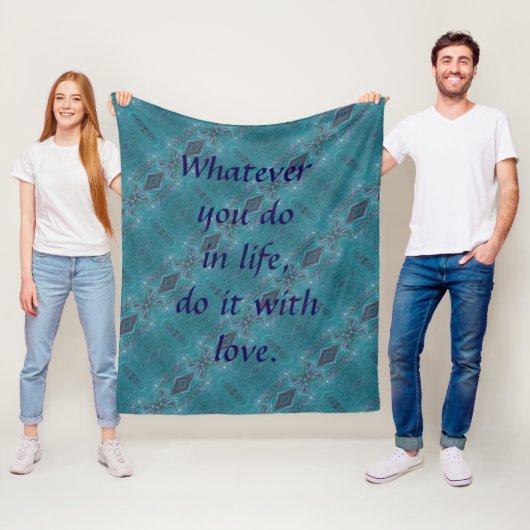 Doe het met Love Fleece Blanket (In situ)