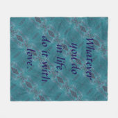 Doe het met Love Fleece Blanket (Voorkant (Horizontaal))