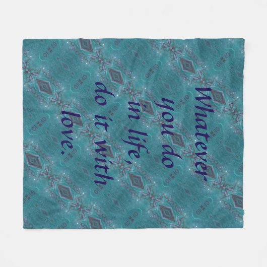 Doe het met Love Fleece Blanket (Voorkant (Horizontaal))