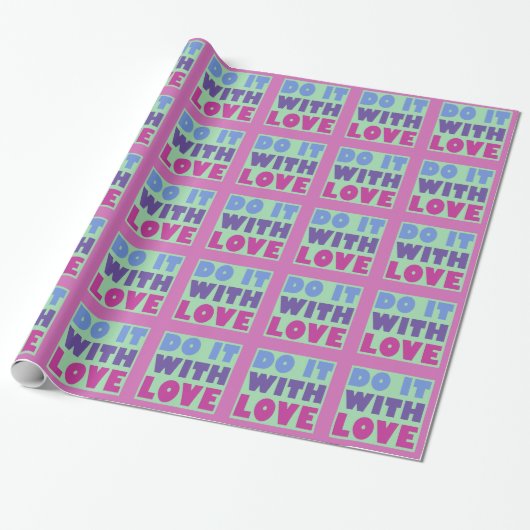 Doe het met Love Giftwrap Cadeaupapier (Uitgerold)