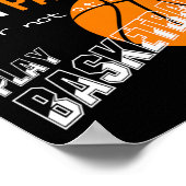 Doe het met passie of helemaal niet - Basketbal Poster (Hoek)