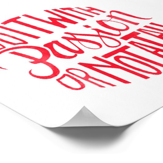 Doe het met passie poster (Hoek)