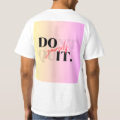 Doe het niet opgeven T-shirt (Achterkant)