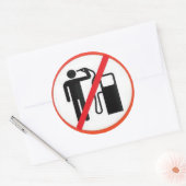 Doe het niet ronde sticker (Envelop)