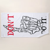 DOE HET NIET, strandlaken (Voorkant)