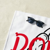 DOE HET NIET, strandlaken (In situ)