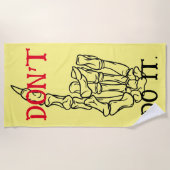 DOE HET NIET, strandlaken (Voorkant)