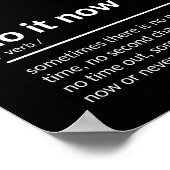 Doe het nu Citaat Poster (Hoek)