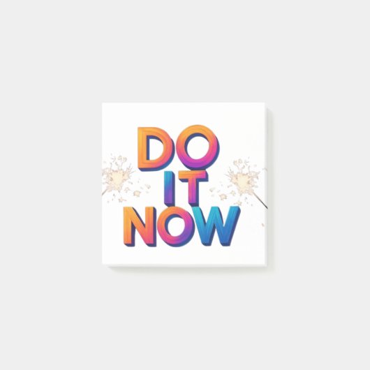 Doe Het Nu Motivatie Post-it Notities – Actie Heri Post-it® Notes (Voorkant)