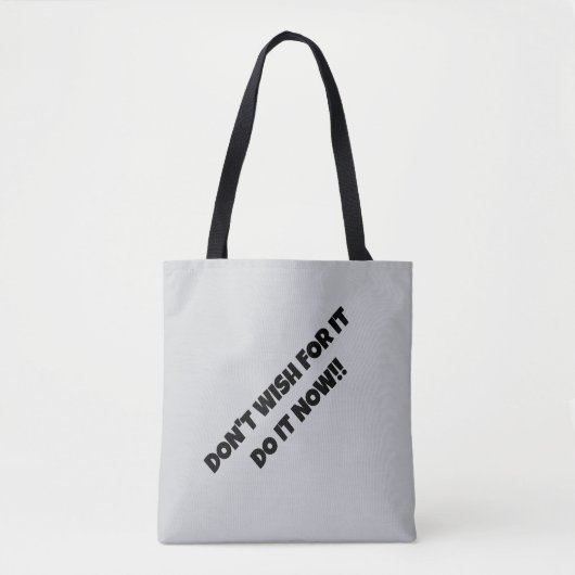 DOE HET NU NIET! TOTE BAG (Voorkant)