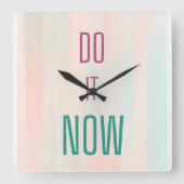 Doe het nu vierkante klok (Voorkant)