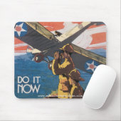 "Doe het NU" Wereldoorlog I Poster Mousepad Muismat (Met muis)