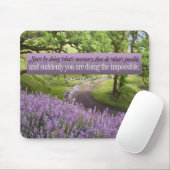 Doe het Onmogelijke Motivatie Citaat Mousepad Muismat (Met muis)