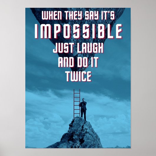Doe het Onmogelijke - Twee keer Poster (Voorkant)